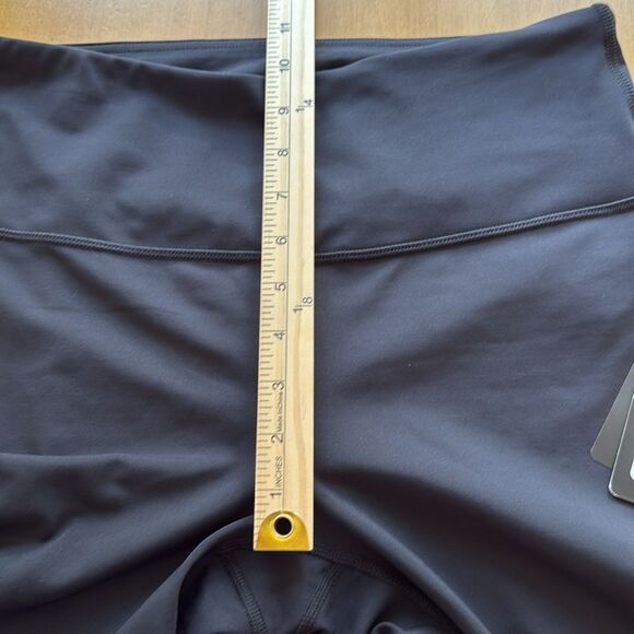 NWT 90 DEGREES BLACK LEGGINGS CROPPED SIZE LARGE PERFORMANCE WICKING HIGH WAIST - Picture 9 of 10